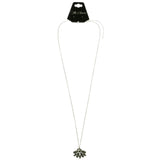 Mi Amore Pendant-Necklace Green/Silver-Tone