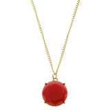 Mi Amore Pendant-Necklace Red/Gold-Tone