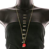 Mi Amore Pendant-Necklace Red/Gold-Tone