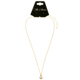 Mi Amore Anchor Pendant-Necklace Gold-Tone