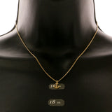 Mi Amore Anchor Pendant-Necklace Gold-Tone