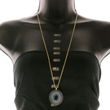 Mi Amore Pendant-Necklace Blue/Gold-Tone