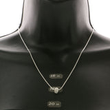 Mi Amore Pendant-Necklace Silver-Tone