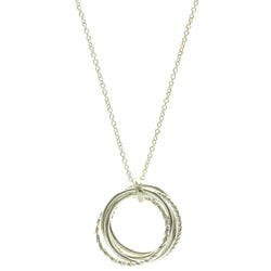 Mi Amore Ring Pendant-Necklace Silver-Tone