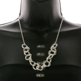 Mi Amore Fashion-Necklace Silver-Tone