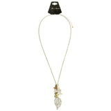 Mi Amore Leaves Pendant-Necklace Gold-Tone/Multicolor