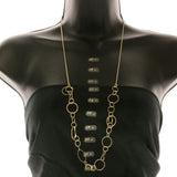 Mi Amore Long-Necklace Gold-Tone