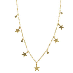 Mi Amore Star Long-Necklace Gold-Tone