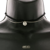 Mi Amore Choker-Necklace Black/Silver-Tone