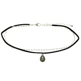 Mi Amore Choker-Necklace Silver-Tone/Black