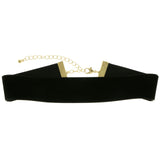 Mi Amore Choker-Necklace Black/Gold-Tone