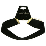 Mi Amore Choker-Necklace Black/Gold-Tone