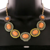 Mi Amore Necklace-Earring-Set Multicolor/Gold-Tone