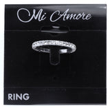 Mi Amore Sized-Ring Silver-Tone Size 6.00