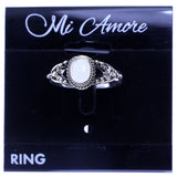 Mi Amore Sized-Ring Silver/White Size 10.00