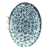 Mi Amore Stretch-Ring Blue/Silver-Tone Size 1.00