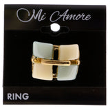 Mi Amore Sized-Ring Gold-Tone/Multicolor Size 6.00