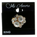 Mi Amore Sized-Ring Copper-Tone/White Size 6.00