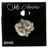 Mi Amore Sized-Ring Copper-Tone/White Size 7.00