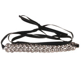 Mi Amore Adjustable Choker-Necklace Black/Silver-Tone