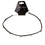 Mi Amore 2 in. extender Choker-Necklace Black/White