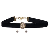 Mi Amore Choker-Necklace Black/White