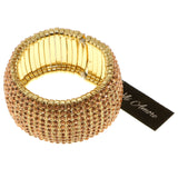 Mi Amore Sparkling Crystal Stretch-Bracelet Rose-Gold  1 Size Fits All