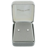 Mi Amore 925 Sterling Silver Stud-Earrings Silver