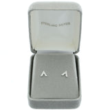 Mi Amore 925 Sterling Silver Stud-Earrings Silver