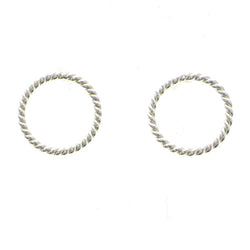 Mi Amore 925 Sterling Silver Ring Stud-Earrings Silver