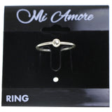 Mi Amore 925 Sterling Silver Sized-Ring Silver Size 6.00