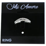 Mi Amore 925 Sterling Silver Sized-Ring Silver Size 6.50