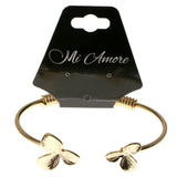 Mi Amore Magnetic Clasp Bangle-Bracelet Silver-Tone