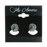 Mi Amore Clip-On-Earrings Gray