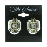 Mi Amore Clip-On-Earrings Silver-Tone/Gold-Tone