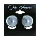 Mi Amore Clip-On-Earrings Gray