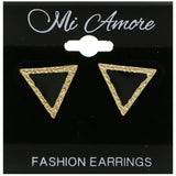 Mi Amore Post-Earrings Gold-Tone/Black