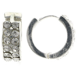 Mi Amore Hoop-Earrings Silver-Tone