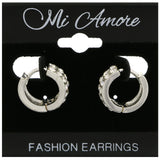 Mi Amore Hoop-Earrings Silver-Tone