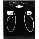 Mi Amore Hoop-Earrings Silver-Tone