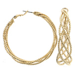 Mi Amore Hoop-Earrings Gold-Tone