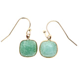 Mi Amore Dangle-Earrings Green/Gold-Tone