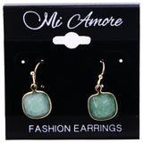 Mi Amore Dangle-Earrings Green/Gold-Tone