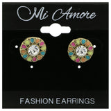 Mi Amore Post-Earrings Gold-Tone/Multicolor