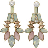 Mi Amore Dangle-Earrings Gold-Tone/Pink