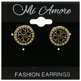 Mi Amore Post-Earrings Gold-Tone