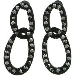 Mi Amore Dangle-Earrings Black