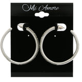 Mi Amore Hoop-Earrings Silver-Tone