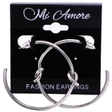 Mi Amore Knot Dangle-Earrings Silver-Tone