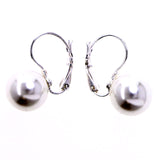 Mi Amore Dangle-Earrings White/Silver-Tone